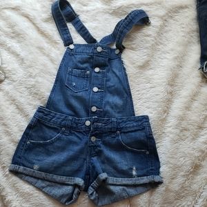 Levi detachable overall shorts